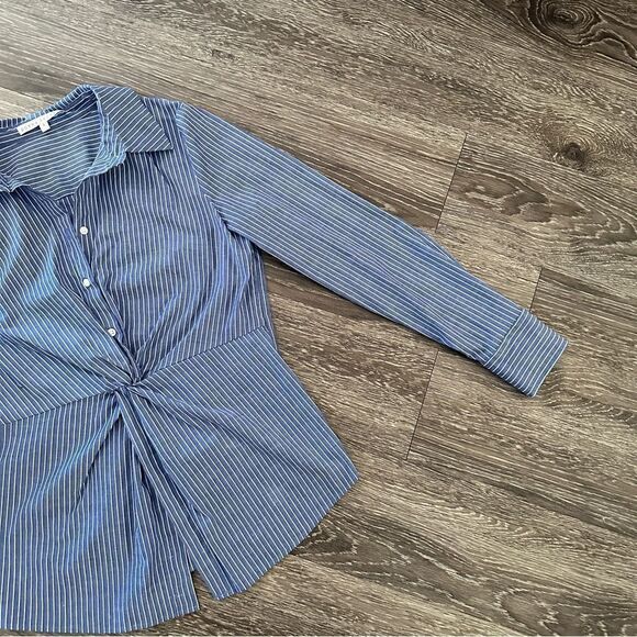 Donna Degnan pinstripe twist front blouse - Picture 4 of 6